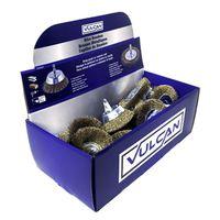 Vulcan 323690OR Assorted/Coarse-Grade Wire Wheel Brush Kit, 3, 4 in Dia, 1/4 in Arbor/Shank