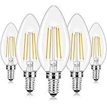 BULB CHNDLR 40W CLR SM BS 4/PK