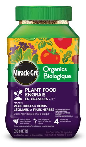 Miracle Gro Organics Plant Food 4-3-7 (1 LB)