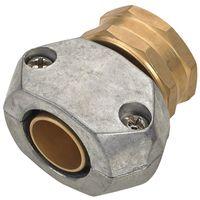 Landscapers Select GC533 Hose Coupling, 5/8 to 3/4 in, Female, Brass, Brass/Silver