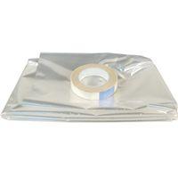 Climaloc CI12782 Insulating Shrink Film, 80 in W, 0.6 mil Thick, 86 in L, Clear