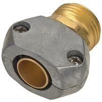 Landscapers Select GC534 Hose Coupling, 5/8 to 3/4 in, Male, Brass, Brass/Silver