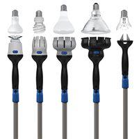 Unger Professional 977001 Light Bulb Changer, 11 ft L Extension