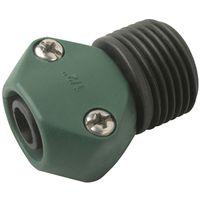 Landscapers Select GC531-23L Hose Coupling, 1/2 in, Male, Plastic, Green/Black