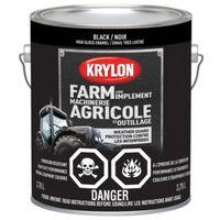 Krylon 1962 Farm Equipment Paint, Gloss, Black, 128 oz