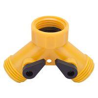 Landscapers Select GC5113L Y-Connector, Female and Male, Plastic, Yellow, For: Garden Hose and Faucet