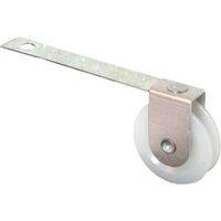 Prime-Line B 521 Roller Assembly, 1 in Dia Roller, 1/4 in W Roller, Plastic/Steel, 2-Roller