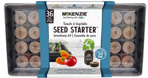 Jiffy 142515 Greenhouse Seed Starter Kit, Self-Watering, 36-Piece