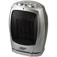 PowerZone PTC-903B Ceramic OSC Heater, 12.5 A, 120 V, 750 to 1500 W, 2-Heat Setting, Gray