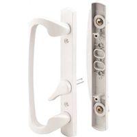 Prime-Line C 1280 Handle Set, Aluminum, Painted, 1-5/8 to 1-7/8 in Thick Door