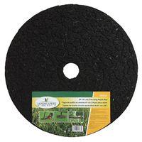 Landscapers Select M-10101-3L Mulch Mat, 24 in Dia, 1/2 in Thick, Crumb Rubber, Dark Brown