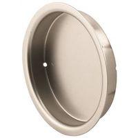 Prime-Line N 7209 Door Pull, 2-1/8 in Dia, 5/16 in D, Steel, Satin Nickel