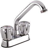 Belanger 3040W Laundry Tub Faucet, 2-Faucet Hole, Brass, Polished Chrome, Swivel Spout