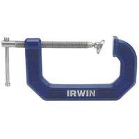 Irwin 225102ZR C-Clamp, 900 lb Clamping, 2 in Max Opening Size, 1-5/16 in D Throat