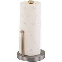 Simple Spaces L1070-26-02-M Paper Towel Holder, 3/4 in Dia Rod, 12 in L Rod, Satin Nickel