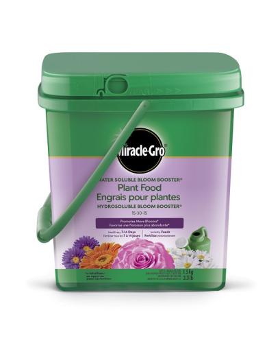 Miracle-Gro 2756310 Plant Food, 3.3 lb Pail, Powder, 15-30-15 N-P-K Ratio
