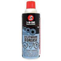 3-In-One 01142 Lithium Grease, 290 g, Aerosol Can, White