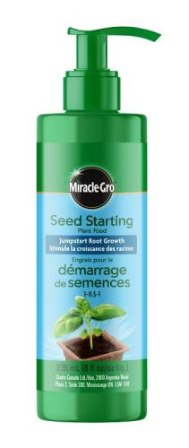 Miracle-Gro 3027605 Seed Starting Plant Food, 236 mL, Liquid, 1-0.5-1 N-P-K Ratio