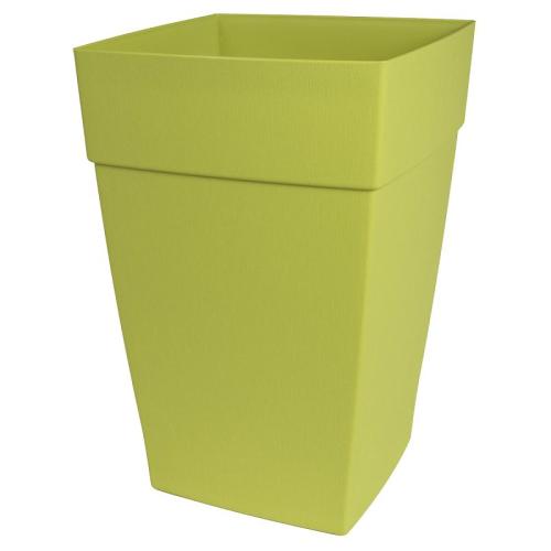 DCN 3508-34 Vertical Planter, 12 in H, 8 in W, 8 in D, Plastic, Green, Textured