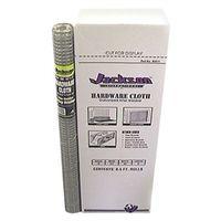 Jackson Wire 11 03 13 13 Hardware Cloth, 5 ft L, 36 in W, 19 ga, 1/2 x 1/2 in Mesh, Galvanized