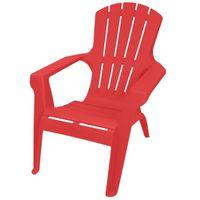 Gracious Living Adirondack II 11610-26ADI Adirondack Chair, 35-1/4 in D, 33-1/2 in H, Resin Seat, Red Explosion Frame