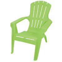 Gracious Living Adirondack II 11547-26ADI Adirondack Chair, 33-1/2 in H, Resin Seat, Tender Shoots Green Frame
