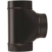 Imperial BM0085 Assembled Tee, 8 in, 24 ga Thick Wall, Steel, Black, Matte
