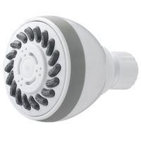 Boston Harbor SD3068WH Fixmount Shower Head, 1.75 (6.6) 80 gpm (L/MIN) psi, 1/2-14 NPT Connection, Threaded, ABS