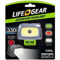 Dorcy 41-3912 Headlamp, AAA Battery, Alkaline Battery, LED Lamp, 500, Spot Beam, 3 hr Run Time, Black