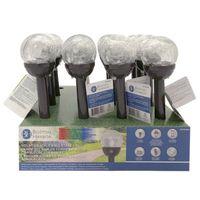 Boston Harbor 26201 Light Stake, Ni-Mh Battery, 1-Lamp, LED Lamp, Stainless Steel Glass Fixture, Battery Included: Yes