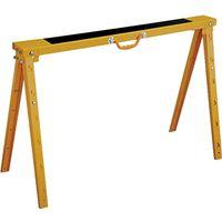 Vulcan YH-SH017 Folding Sawhorse, 1200 lb, 38-1/4 in W, 39.4 in H, 25-1/2 in D, Steel, Yellow