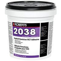 ROBERTS 2038RB004 Asphalt Emulsion Adhesive, Black, 3.78L Pail