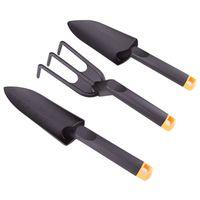 Landscapers Select GT922ABC Hand Gardening Tool Set, Plastic, Black, Black, 3-Piece