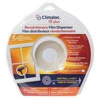 Climaloc Plus CIFILMDISP Window Film Dispenser, 64 in W, 0.9 mil Thick, 210 in L, Polypropylene, Clear