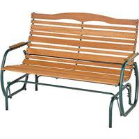 Seasonal Trends CG-44Z Double Glider Bench, 48.5 in W, 30 in D, 37.5 in H, 500 lb Seating, Steel Frame