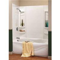Maax Finesse Series 101594-000-129 Bathtub Wall Kit, 33-1/2 in L, 61 in W, 59 in H, Polystyrene, Smooth Wall