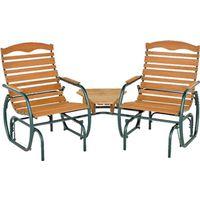 Seasonal Trends CG-43Z Glider Fin, 75-1/4 in W, 35-1/2 in D, 36-3/4 in H, 250 lb Seating, Bronze Frame