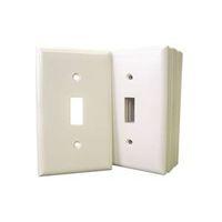 Eaton 2134W-JP Wallplate, Standard-Size, 4-1/2 in L, 2-3/4 in W, 1-Gang, Thermoset, White, High-Gloss