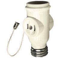 Arrow Hart 718-3W-SP Lamp Holder Adapter, 660 W, 3-Outlet, Light Almond