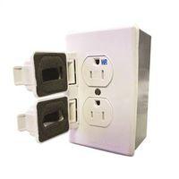 Eaton Cooper Wiring S1984TWR-W Weatherproof Receptacle Kit, 15 A, 125 V, 2 -Gang, White