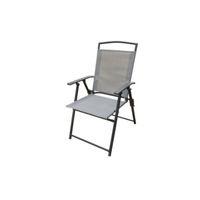 Seasonal Trends 50606 Arm Chair, 25.29 in W, 25 in D, 35.43 in H, Polyester, Grey, Powder Coated Frame