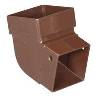 Amerimax T1525 Gutter Square Elbow, Vinyl, Brown
