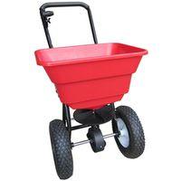Vulcan YTL-016-360 Broadcast Spreader, 12 ft W Spread, 80 lb Capacity, Steel Frame, Poly Hopper, Black Hopper