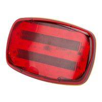 PowerZone 35706 LED Magnetic Emergency Light, Red Reflector, ABS Reflector, 6-1/4 in W Reflector, 4 in H Reflector