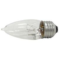 Sylvania 13654 Incandescent Lamp, C-7A Filament, Clear Lamp, 1.25 in Dia x 3.813 in L Dimensions, 25 W, B10 Lamp, 120 V