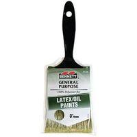 Bennett P1-75 Paint Brush, Plastic Handle, 3 in W, Polyester Bristle