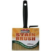 Bennett SHR JMB BR 4 Paint Brush, 4 in W, Polyester Bristle