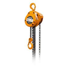 MANUAL CHAIN HOIST  1 1/2 METRIC TON  15FT LIFT 93 LBS PULL LOAD