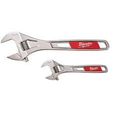 2 PC 6" & 10" ADJUSTABLE WRENCH SET