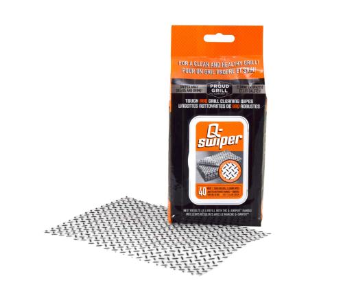 Q-Swiper Outdoor BBQ Grill Cleaning Refill Wipes - 40pc